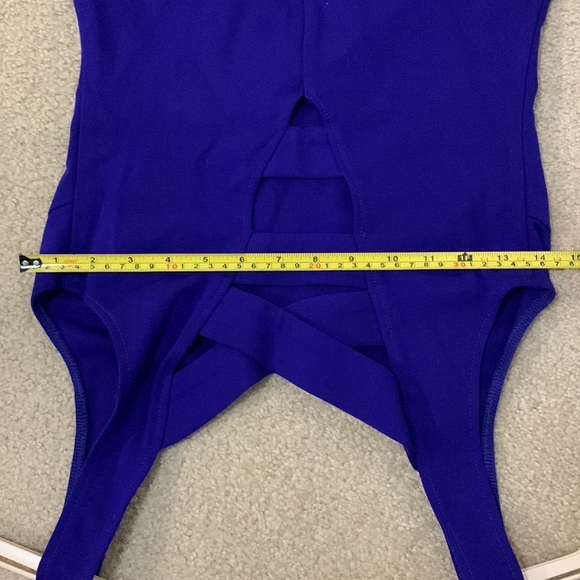 Necessary Objects Royal Blue Crisscross back tank - Picture 7 of 7